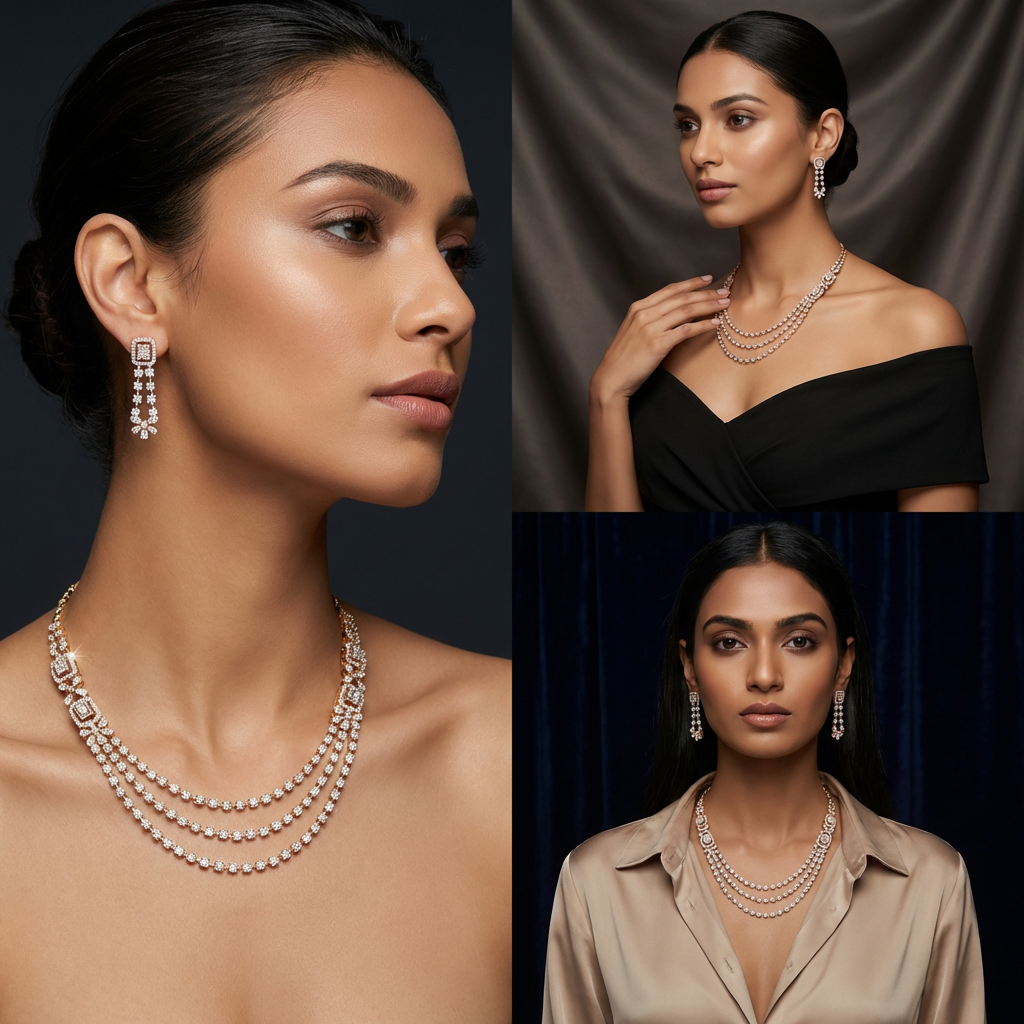 Diamond Necklace Set